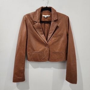 See by Chloe Lamb Leather Jacket